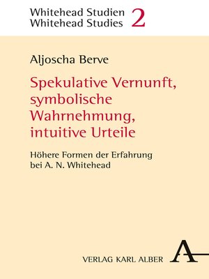cover image of Spekulative Vernunft, symbolische Wahrnehmung, intuitive Urteile